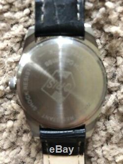 ORIS VINTAGE 17 JEWELS Shockproof SWISS Black & Silver Dial RARE NEVER WORN