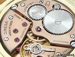 Omega Cal 266 Rare Men Swiss 14k Solid Gold Manual 36mm Vintage 1960 Watch S113