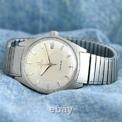 Original Swiss Omega Rare Fixo-flex Bracelet Vintage Manual Wind Ss Gents Watch