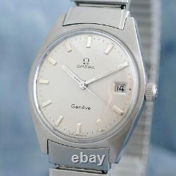 Original Swiss Omega Rare Fixo-flex Bracelet Vintage Manual Wind Ss Gents Watch