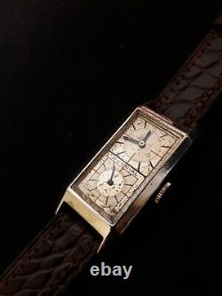 Original Vintage Duo Dial Doctor's Swiss Wrist Watch, Circa 1930, Rare