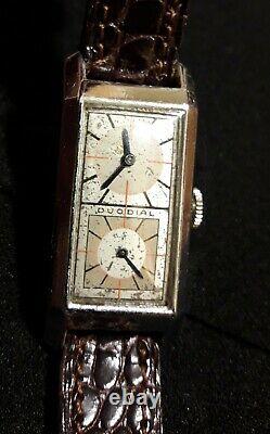 Original Vintage Duo Dial Doctor's Swiss Wrist Watch, Circa 1930, Rare