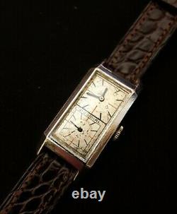 Original Vintage Duo Dial Doctor's Swiss Wrist Watch, Circa 1930, Rare