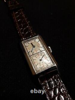 Original Vintage Duo Dial Doctor's Swiss Wrist Watch, Circa 1930, Rare