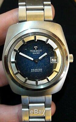 Original Vintage Tissot Swiss Seastar Automatic, Rare Beautiful Dial, 1970'ies