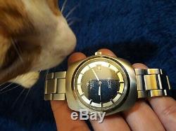 Original Vintage Tissot Swiss Seastar Automatic, Rare Beautiful Dial, 1970'ies