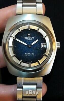 Original Vintage Tissot Swiss Seastar Automatic, Rare Beautiful Dial, 1970'ies