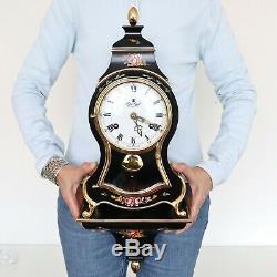 PALAIS ROYAL Wall Mantel Clock + Console Vintage SWISS Neuchatel RARE! XXL Chime