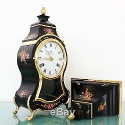 PALAIS ROYAL Wall Mantel Clock + Console Vintage SWISS Neuchatel RARE! XXL Chime