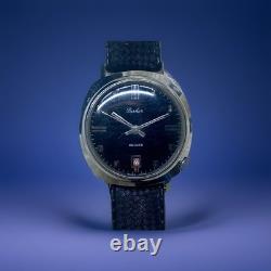 Parker Buler Swiss Automatic Day Date 17 Jewel Wristwatch Brevet Vintage Rare
