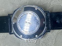 Parker Buler Swiss Automatic Day Date 17 Jewel Wristwatch Brevet Vintage Rare