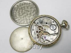 Pocket Arsa DH Watch Antique Open Face Vintage Swiss Rare Mechanical Military