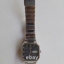RADO Voyager Automatic Day Date Swiss Vintage Men's Wristwatch Rare Analog
