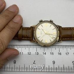RARE 18K Solid Gold DOXA With Alarm Swiss Made RUNS STRONG! WORKS GREAT