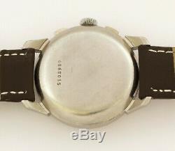 RARE 1930's DOXA SA stainless steel Swiss made chronograph watch Cal Landeron 48