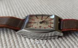 RARE ALL ORIGINAL EARLY ANONYMOUS AUTOMATIC BUMPER ART DECO SWISS WATCH 50`s