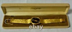 RARE Audemars Piguet 18K Gold Automatic Swiss Movement Vintage Wristwatch