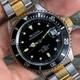 RARE Bulova Oceanographer Automatic ETA Swiss Made Two Tone Vintage Watch