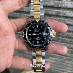 RARE Bulova Oceanographer Automatic ETA Swiss Made Two Tone Vintage Watch