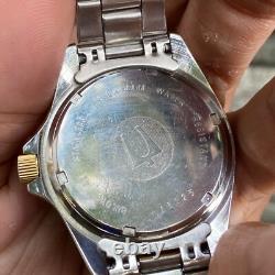 RARE Bulova Oceanographer Automatic ETA Swiss Made Two Tone Vintage Watch