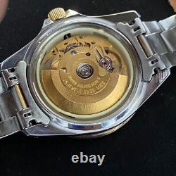 RARE Bulova Oceanographer Automatic ETA Swiss Made Two Tone Vintage Watch