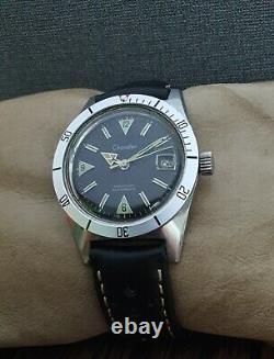 RARE! CHANDLER OMNISPORT DIVER 200m AUTOMATIC ETA 2472 VINTAGE 70's SWISS WATCH