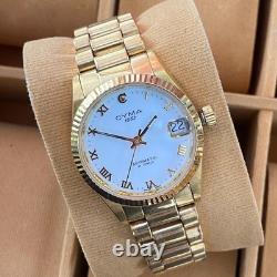 RARE CYMA 1862 Automatic 25 Jewels White Dial Watch Men Vintage Swiss Made