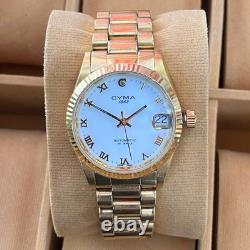 RARE CYMA 1862 Automatic 25 Jewels White Dial Watch Men Vintage Swiss Made