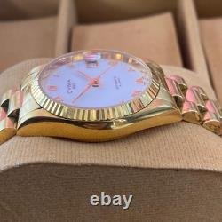 RARE CYMA 1862 Automatic 25 Jewels White Dial Watch Men Vintage Swiss Made