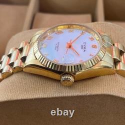 RARE CYMA 1862 Automatic 25 Jewels White Dial Watch Men Vintage Swiss Made