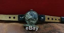 RARE! CYMA WWII 30's MILITARY VINTAGE PORCELAIN DIAL SWISS WATCH