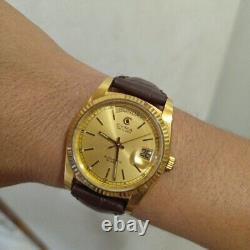 RARE Cyma President Day Date Automatic Gold Swiss Made vintage Watch