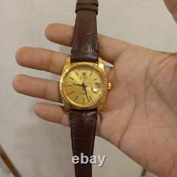 RARE Cyma President Day Date Automatic Gold Swiss Made vintage Watch