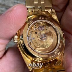 RARE Enicar President Gold Automatic Day-Date Vintage Men Watch Swiss Vintage