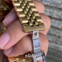 RARE Enicar President Gold Automatic Day-Date Vintage Men Watch Swiss Vintage