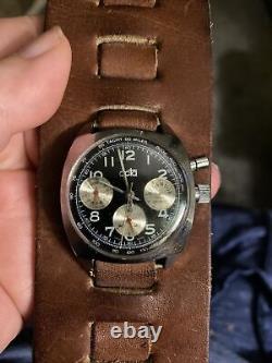 RARE HARD TO FIND VINTAGE Acta Chronograph Watch WORKING Keeps Time Swiss Made
