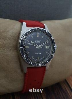 RARE! MAROS VIS-O-SCAPHE DIVER 200m AUTOMATIC VINTAGE 70's RARE 25J SWISS WATCH