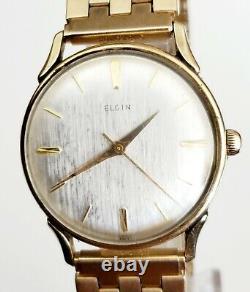 RARE Men's Vintage SWISS 10K Gold Plated Watch ELGIN