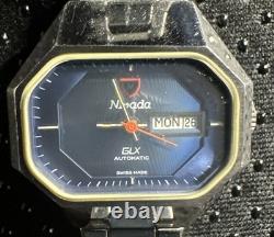 RARE NIVADA GLX Vintage AUTOMATIC SWISS WATCH Working Conditions