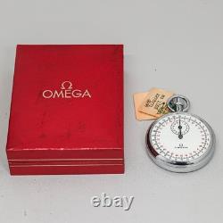 RARE! NOS Vintage 1902 OMEGA Stopwatch Cal. 9001 Hand Winding Silver Swiss Made