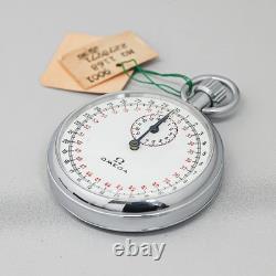 RARE! NOS Vintage 1902 OMEGA Stopwatch Cal. 9001 Hand Winding Silver Swiss Made