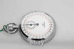 RARE! NOS Vintage 1902 OMEGA Stopwatch Cal. 9001 Hand Winding Silver Swiss Made