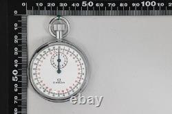 RARE! NOS Vintage 1902 OMEGA Stopwatch Cal. 9001 Hand Winding Silver Swiss Made
