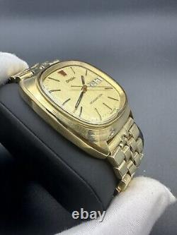 RARE OMEGA MEGAQUARTZ 32 KHZ TV WATCH GENEVE VINTAGE 80s SWISS MEN FUNCTIONAL