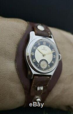RARE! OMEGA WWII 40's MILITARY cal. 26.5 SOB T2 VINTAGE RARE 15J SWISS WATCH