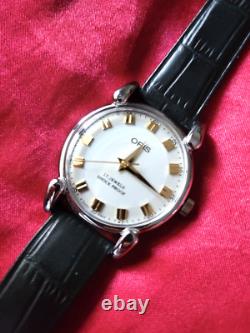 RARE Orìs AM044 Vintage Swiss Hand Wind Men's Watch BEAUTIFUL