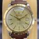 RARE Pronto Tropic Master Automatic Swiss 25J Gold Dial Two Tone Vintage Watch