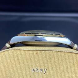 RARE Pronto Tropic Master Automatic Swiss 25J Gold Dial Two Tone Vintage Watch