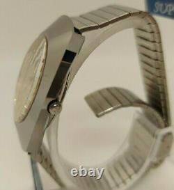 RARE RADO Diastar Quartz Silver Gold Dial Vintage Swiss Made Men's Watch