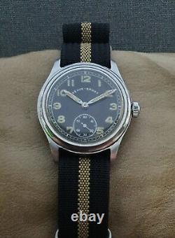 RARE! REVUE-SPORT DH WWII 40's MILITARY cal. 59 VINTAGE RARE SWISS WATCH